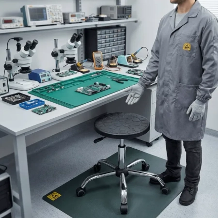 Taboret Laboratoryjny Antystatyczny – ESD - Toolstatic Polska